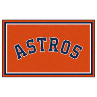 MLB - Houston Astros Script 4ft. x 6ft. Plush Area Rug