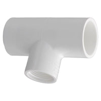 Charlotte Pipe Schedule 40 1 in. Slip x 1 in. Dia. Slip PVC Reducing Tee (Pack of 25)