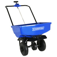 Chapin Poly Pneumatic Push Spreader 96 W in. for 70 lbs. Salt/Ice Melt