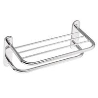 CHROME 18" TOWEL BAR WITH SHELF