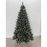 Holiday Bright Lights 1-2 Tree 7 ft. Full LED 500 ct Frost Glacier Pine Color Changing Christmas Tre