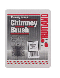 Rutland 7 in. Square Oil Tempered Chimney Brush