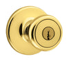 Kwikset  Tylo  Polished Brass  Entry Knobs  ANSI/BHMA Grade 3  1-3/4 in.