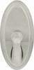 High & Mighty 3.5 in. L Satin Nickel Metal Oval Hook 25 lb. cap. (Pack of 4)