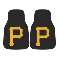 MLB - Pittsburgh Pirates Carpet Car Mat Set - 2 Pieces