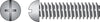 Hillman No. 6-32 X 1/2 in. L Combination Round Head Zinc-Plated Steel Machine Screws 100 pk