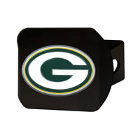 NFL - Green Bay Packers  Black Metal Hitch Cover - 3D Color Emblem