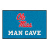 University of Mississippi (Ole Miss) Light Blue Man Cave Rug - 19in. x 30in.