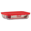 Pyrex 3 cups Food Storage Container 1 pk Clear/Red (Pack of 6)