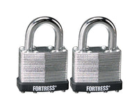 Master Lock Fortress 1-5/16 in. H x 1-1/2 in. W Steel 4-Pin Cylinder Padlock 2 pk Keyed Alike (Pack of 4)