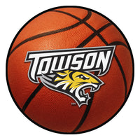 Towson University Wordmark Basketball Rug - 27in. Diameter