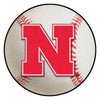 University of Nebraska Baseball Rug - 27in. Diameter