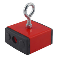 Magnet Source 2.375 in. L X 2.375 in. W Red Retrieving Magnet 100 lb. pull 1 pc