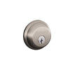 Schlage Satin Nickel Brass Single Cylinder Deadbolt (Pack of 4)