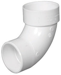 Charlotte Pipe Schedule 40 6 in. Hub X 3 in. D Spigot PVC Street Elbow 1 pk