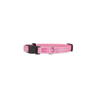 Petmate Pink Stitching Nylon Dog Adjustable Collar Medium