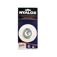 Dico Nyalox 3 in. Fine Crimped Mandrel Mounted Wheel Brush Nylon 2500 rpm 1 pc.