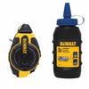 DeWalt 4 oz Blue Chalk and Reel Set 100 ft. Black/Yellow