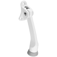 National Hardware Zinc w/Rubber Tip White Kick-Down Door Holder Mounts to door (Pack of 5).