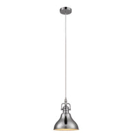 Globe Electric Dryden Brushed Nickel Metallic 1 lights Pendant Light