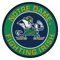 Notre Dame Leprechaun Roundel Rug - 27in. Diameter