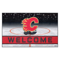 NHL - Calgary Flames Rubber Door Mat - 18in. x 30in.