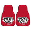 University of Wisconsin Badgers Carpet Car Mat Set - 2 Pieces