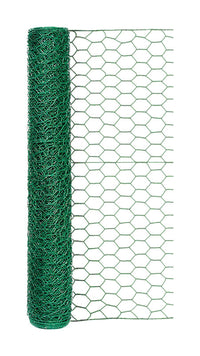 Garden Craft 24 in. H X 25 ft. L Steel Poultry Netting 1 in.