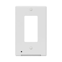 Westek LumiCover White 1 gang Plastic Rocker Nightlight Wall Plate 1 pk