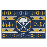 NHL - Buffalo Sabres Holiday Sweater Rug - 19in. x 30in.