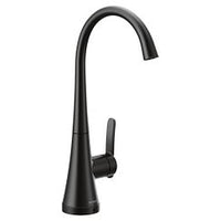 Matte black one-handle high arc beverage faucet