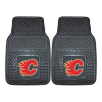 NHL - Calgary Flames Heavy Duty Car Mat Set - 2 Pieces