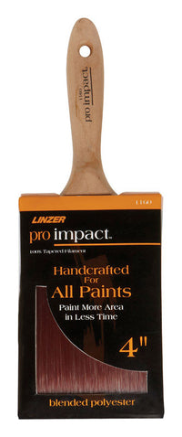 Linzer Pro Impact 4 in. Flat Paint Brush