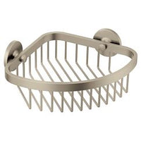 BRUSHED NICKEL SHOWER BASKET