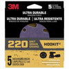 3M Ultra Durable 5 in. Ceramic Hook and Loop Sanding Disc 220 Grit 5 pk