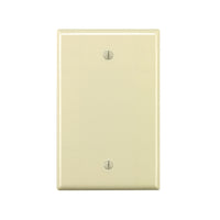 Leviton Light Almond 1 gang Thermoset Plastic Blank Wall Plate 1 pk