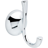 Delta Foundations Die-Cast Zinc Chrome Robe Hook 2.68 L x 5.39 H x 3.78 W in.