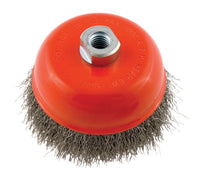 Forney 5 in. D X 5/8 in. Crimped Steel Cup Brush 8000 rpm 1 pc