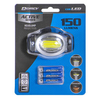 Dorcy 150 lm Black LED Headlight AAA Battery