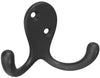 National Hardware Oil Rubbed Bronze Black Zinc 3 in. L Double Hook 35 lb 1 pk