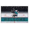 NHL - San Jose Sharks Rubber Door Mat - 18in. x 30in.