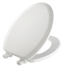 Bemis Elongated White Molded Wood Toilet Seat