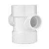 Charlotte Pipe Schedule 40 3 in. Hub X 3 in. D Hub PVC Sanitary Tee 1 pk