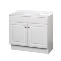 Zenna Home Zenna Home Single White Bathroom Vanity 36 in. W X 18 in. D X 35 in. H