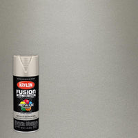 Krylon Fusion All-In-One Metallic Silver Paint + Primer Spray Paint 12 oz (Pack of 6).