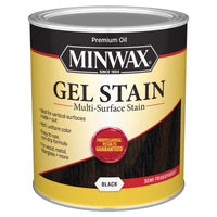 Minwax Transparent Low Luster Black Oil-Based Gel Stain 1 qt.