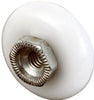 Prime-Line 3/4 in. D X 1/4 in. L White Plastic/Steel Tub Enclosure Roller 4 pk