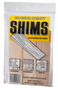 Nelson 1.5 in. W X 6 in. L Wood Shim 9 pk