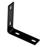 National Hardware 5.1 in. H X 1.5 in. W X 0.125 in. D Black Carbon Steel Inside/Outside Corner Brace