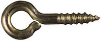 National Hardware 0.10 in. D X 15/16 in. L Polished Brass Screw Eye 15 lb. cap. 7 pk - Deal of The Week